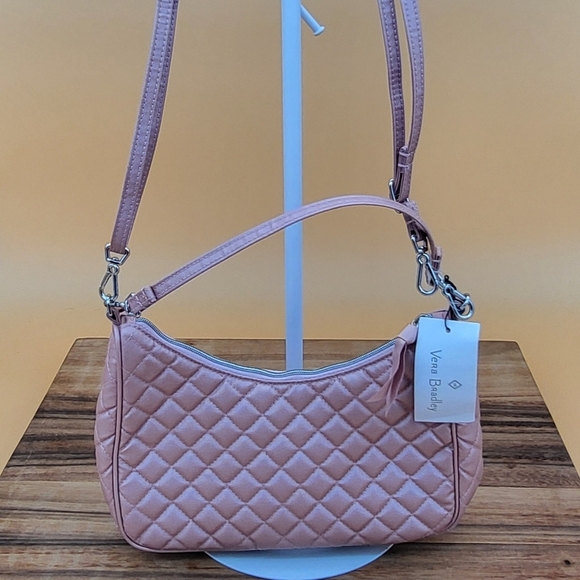 Vera Bradley Handbags - Vera Bradley Pink Quilted Bag with 2 Adjustable, Detachable Straps, NWT